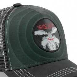 Casquette Capslab Looney Tunes Coyote Gris zoom sur le patch