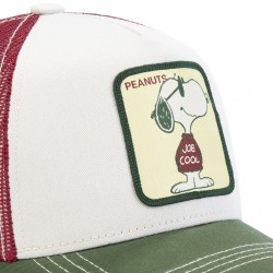 Casquette Capslab Peanuts Joe Beige zoom sur le patch