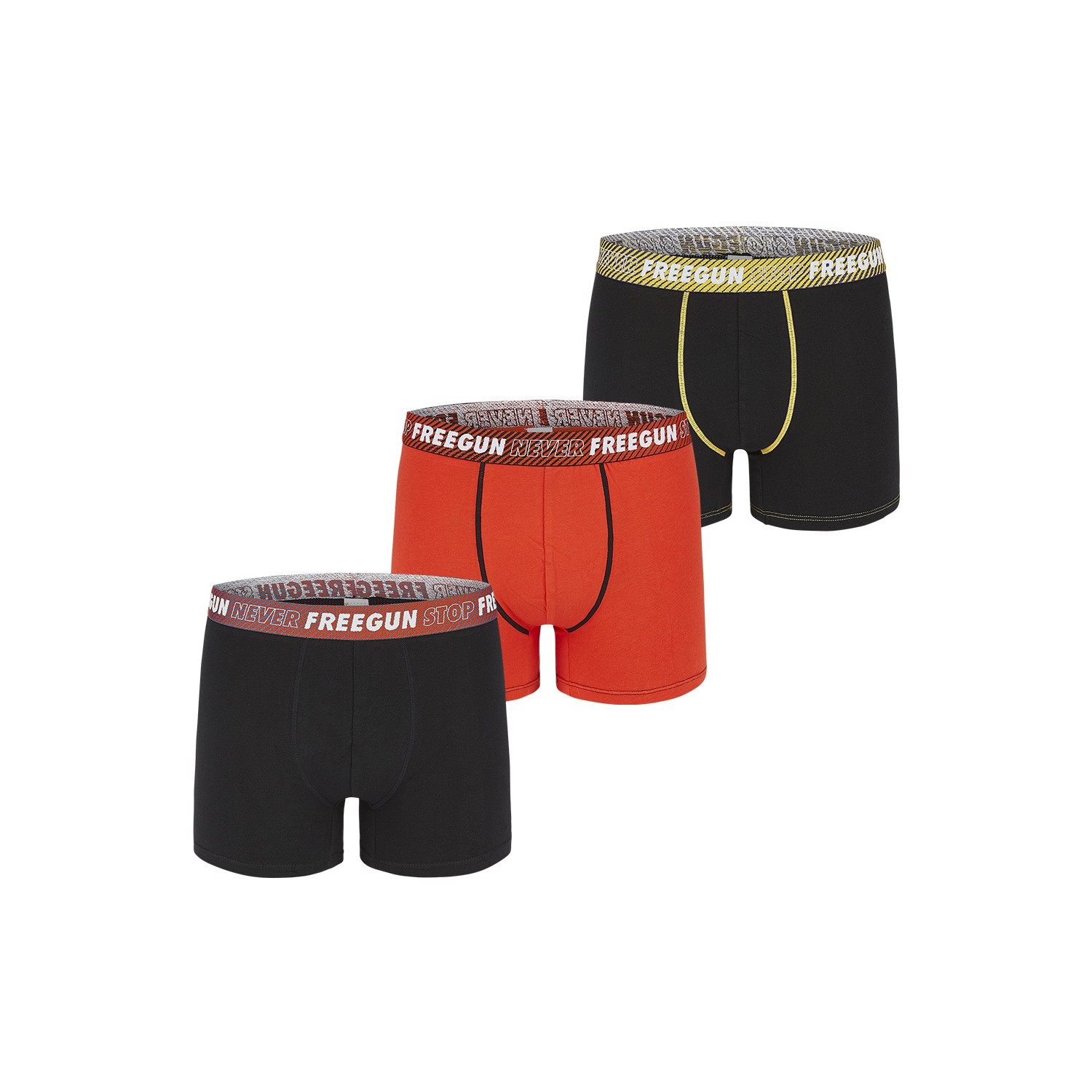 Lot de 3 Boxers coton garçon Never Stop