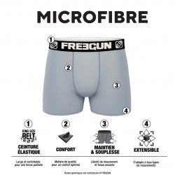 Lot de 4 Boxers homme microfibre