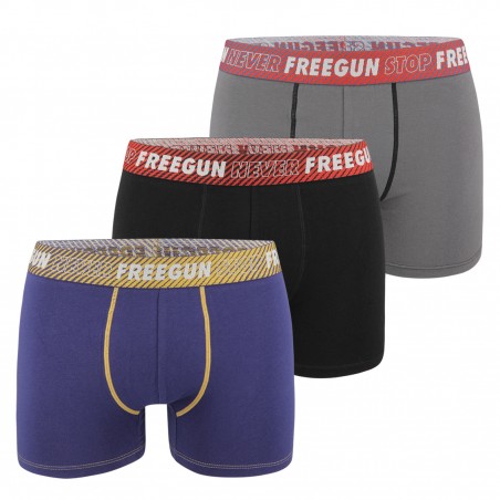 Lot de 3 Boxers coton garçon Never Stop