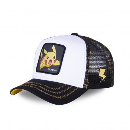 Casquette Capslab trucker Pokemon Pikachu Blanc