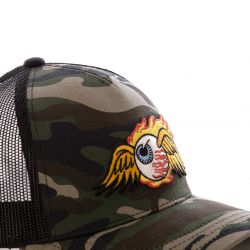 Casquette baseball filet Von Dutch Fire Camouflage