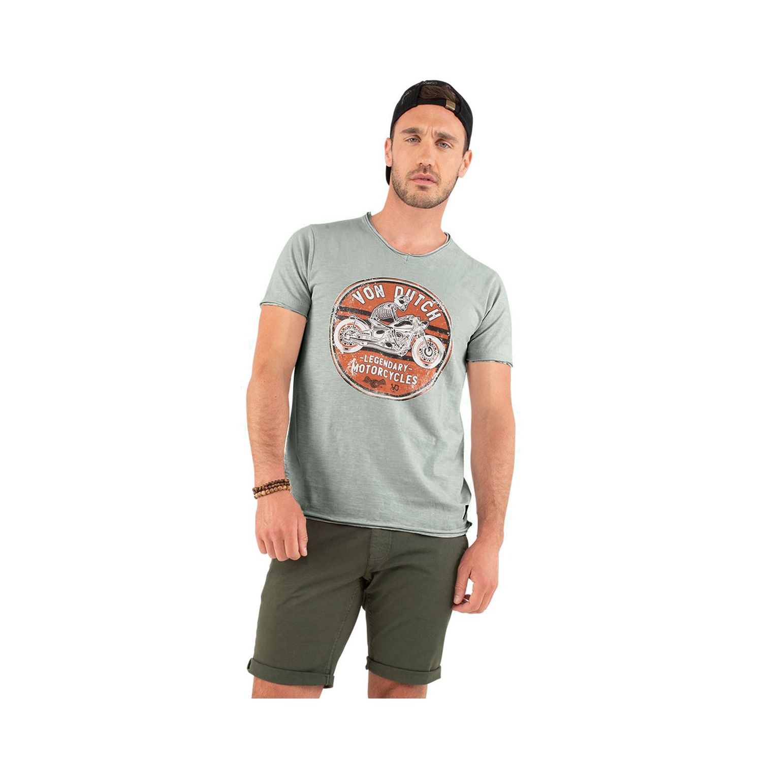 T-shirt Col V regular fit homme en coton Dary