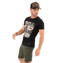 T-shirt col rond regular fit homme en coton Vegas