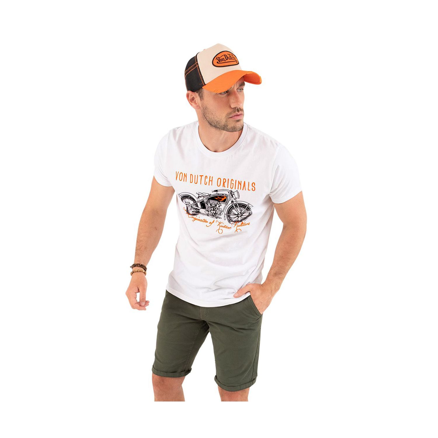 T-shirt col rond regular fit homme en coton Spot