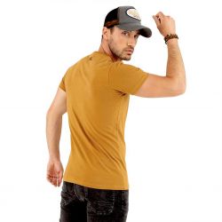 T-shirt col rond homme en coton Slim Fit Life