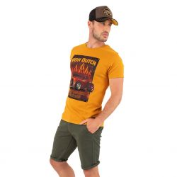 T-shirt col rond regular fit homme en coton Crazy