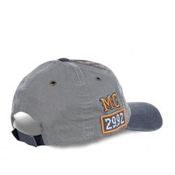 Casquette Baseball Homme Jack Gris Logo Orange