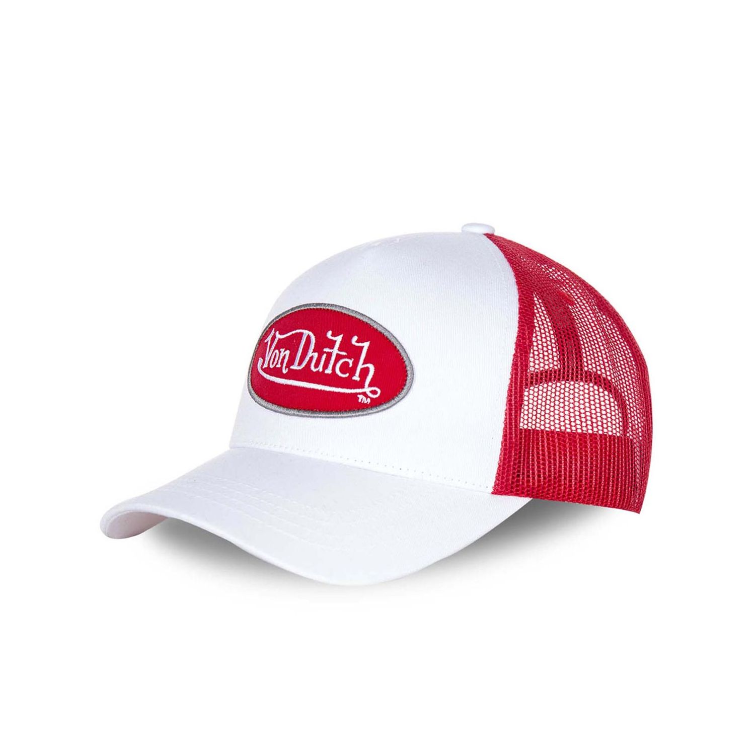 Casquette baseball homme Von Dutch BM Blanc filet rouge