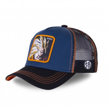 Casquette Capslab trucker Dragon Ball Z Sangoku Super Saiyan Bleu