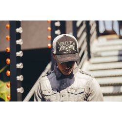 Casquette Trucker Filet Crew Noir