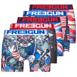 Lot de 5 Boxers homme Drapeaux