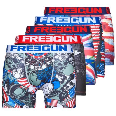 Lot de 5 Boxers homme Drapeaux