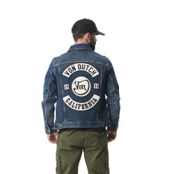 Veste homme denim avec patch dans le dos Heritage