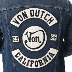 Veste homme denim avec patch dans le dos Heritage