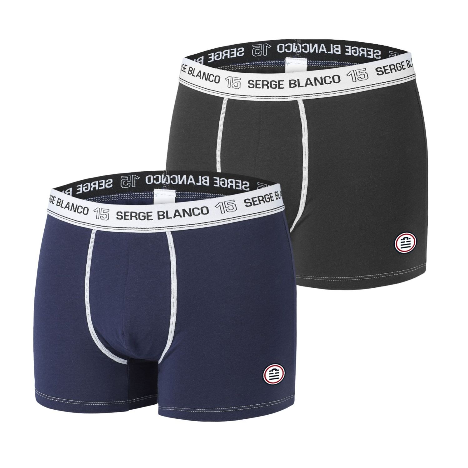 Lot de 2 Boxers homme avec surpiqûres Class