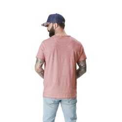 T-shirt homme col V en slub avec traitement Classic