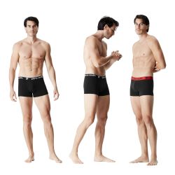 Lot de 4 boxers homme en coton Basic