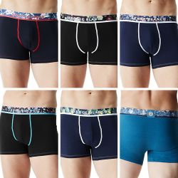 Lot de 6 boxers homme ceinture sublimation Serge Blanco