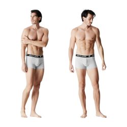 Lot de 4 boxers homme en coton Basic