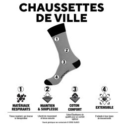 Lot de 6 paires de chaussettes de ville City