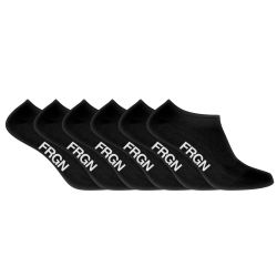 Lot de 6 paires de chaussettes tiges courtes junior Freegun noir